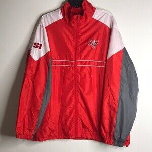 NFL Tampa Bay Buccaneers dunbrooke Light Windbreaker red Jacket size XL